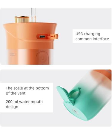 Shop Water Dental Flosser for Adults - Portable Rechargeable 3 Modes IPX7 Waterproof - Teeth Cleaning in Orange & Green - Buy Online on GoSupps.com