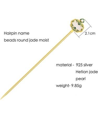 HangErFeng Silver Hairpin Hanfu Accessories Hairstick With RuYi 613 - Buy Online on GoSupps.com