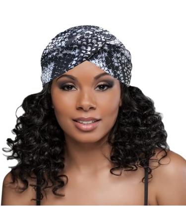 Evolve Silky Turban - Silver Animal Print | Premium Hair Protection - Buy Online on GoSupps.com