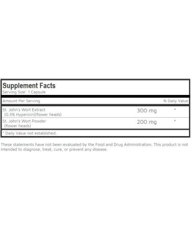 Premium St Johns Wort Capsules 500mg | Mood Support Supplement - 100 Capsules - Buy Online on GoSupps.com