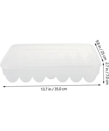 GLEAVI 34 Egg Preservation Box Egg Holder for Fridge Eggs Refrigerator Crisper Plastic Egg Tray re-usable - Buy Online on GoSupps.com