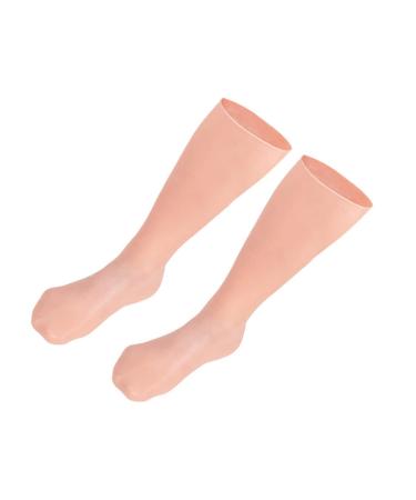 Beavorty 1Pair Exfoliating Moisturizing Socks Dry feet Kitten Heels for Women Dressy Heel Crack Socks spa Calf Socks moisturizing Knee high Socks Girl sebs Sleeping Socks Hydrating