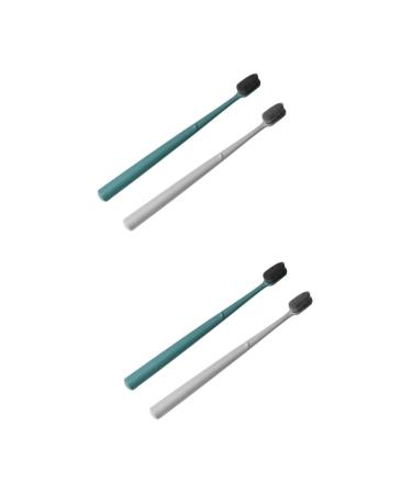 Gatuida 4 pieces tongue toothbrush toothbrush with etui soft toothbrush mass tool for tooth cleaning travel toothbrush large toothbrushes oral care soft fur care brush