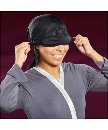 Pink pHusion Luxury Satin Hair Scarf - Black MC | Shop Now - Buy Online on GoSupps.com