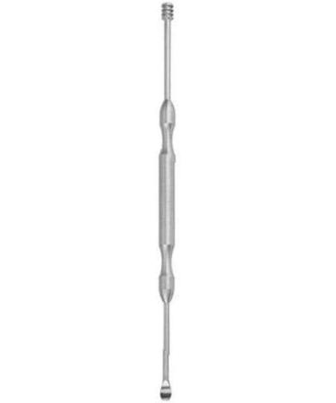 Rrunzfon Ear Wax Removal Tool Stainless Steel Earwax Non-Slip Ear Pick Spoon Curette Tweezers Cleaning (Silver) - Buy Online on GoSupps.com