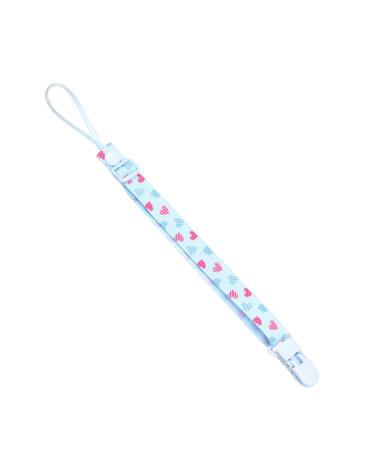 7 pieces baby antium lost dummy pacifier clips universal holder leash for boys and girls teeth bite rings clamping angle (sky blue one size) unit size sky blue