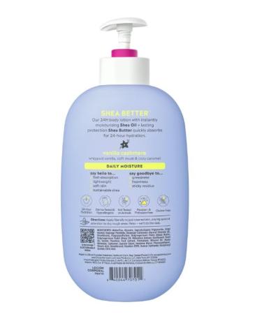 eos Shea Better Body Lotion for Dry Skin - Vanilla Cashmere 16 fl Oz | Shop Internationally - Halfsquare - Buy Online on GoSupps.com