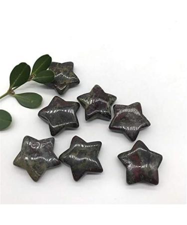 2 pc Natural Gemstone Crystal Dragon Blood Stone Engraving Five-Pointed Star Ornaments Natural Stones and Minerals - Buy Online on GoSupps.com