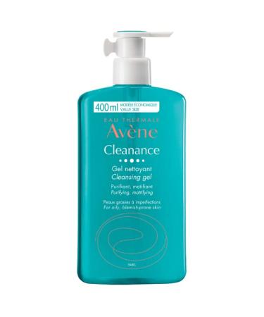 Eau Thermale Avene Cleanance Cleansing Gel Soap Free Cleanser for Acne Prone, Oily, Face & Body, Alcohol-Free 13.52 Fl Oz (Pack of 1)