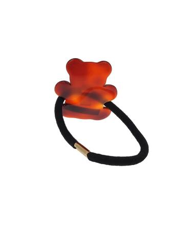 Araban Scrunchie Black Brown Bear