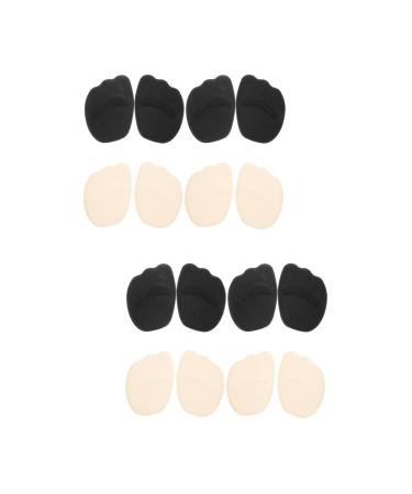 FOMIYES 8 Pairs Sponge Forefoot Pad Forefoot Pads Cushion Non-Skid Pads Soft Forefoot Pads High Heels Forefoot Insoles Shoes Forefoot Cushions High Heel Cushions Shoes Foot Cushions