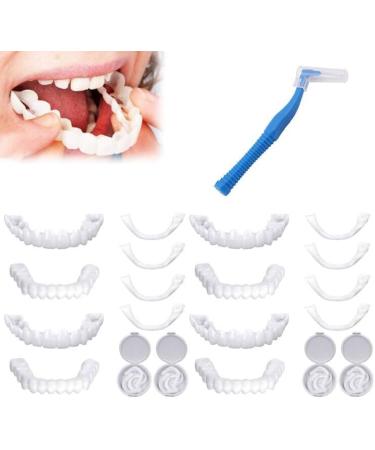 Comioke Prostheses Fake Teeth - 4 Pairs of Temporary Cosmetic Teeth Durable Dentures & Veneers for Enhanced Smile - Buy Online on GoSupps.com