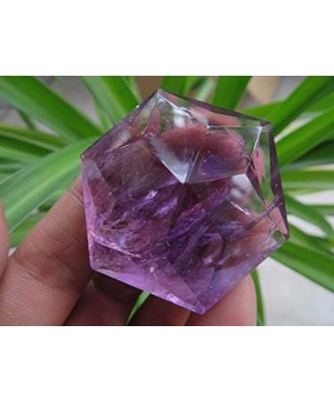 Natural Amethyst Quartz Crystal Merkaba Star Carving Art W Rainbows 48g ningxiao - Buy Online on GoSupps.com