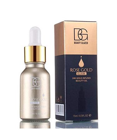 24 Karat rose gold elixir liquid foundation moisturizing clear remover dead skin anti-folds enhancer lips essential oil