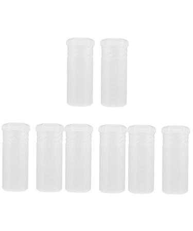 Beavorty 8 STK brush drum and brush box Travel brush holder Razor brush Travel case Razor Shaving suits for men razor case Lea make-up brushwood man portable plastic 5.5x5.5cmx4pcs transparentx4stk