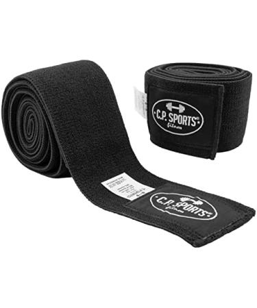 C.P.Sports Kniebandage - 200cm-250cm T25 | Velcro-Free Strength Bandage for Bodybuilding Powerlifting & Cross-Training | Camouflage Black | Optimal Support for Men & Women - Buy Online on GoSupps.com
