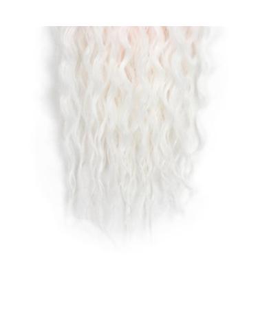 DSOAR Deep Twist Crochet Hair - 22 Inch Synthetic Ombre Kinky Curl Braided Hair Extensions - 3 Pack - Pure/Pink/60 - Buy Online on GoSupps.com
