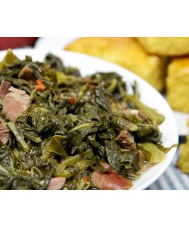 Glory Smoked Turkey Flavored Turnip Greens - 14.5oz Cans (Pack of 6) with JFS Recipe Card - Buy Online on GoSupps.com