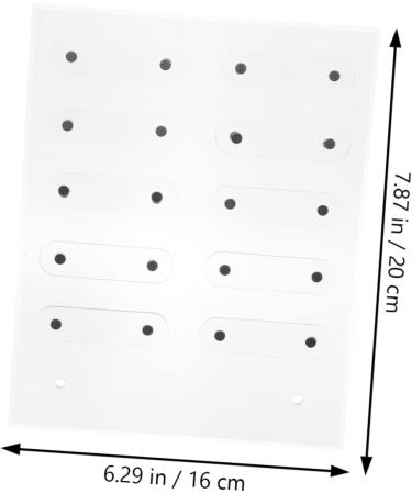 POPETPOP 1 Set Nail Display Board Nail Color Display Book Pegboard Accessories Nails Display Board Nail Art Practice Tool Nail Showing Holder Nail Tools Bracket Manicure Acrylic 20x16cm Transparent 1 - Buy Online on GoSupps.com