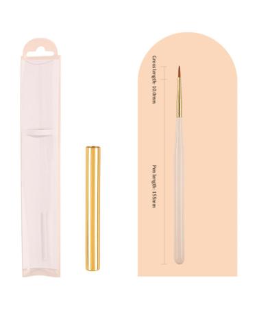 Japanese White Gold Rod Nail Pen Set - 12 Sizes Nail Brush Pen Set for Manicure