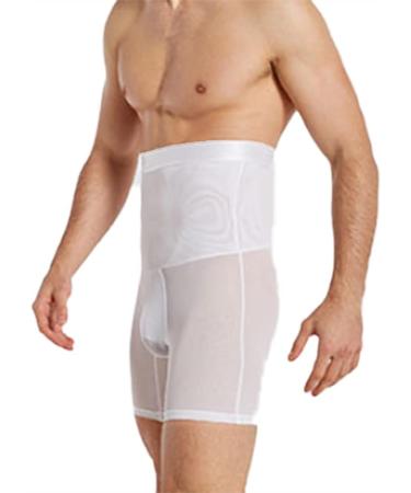 OLIns Men's Boxer Shorts - Compression Shapewear Trousers | Functional Body Shaper Underwear - M White - Buy Online on GoSupps.com