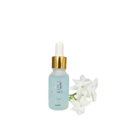 MONCHI Nail Cuticle Oil 15ml with Organic Vitamin E & B Cuticle Oil for Nails Jojoba Nail Cuticle Oil Nail Oil Soothe Moisturise with Dropper Design for Dry Rough Nail Care Repair (Jasmine)