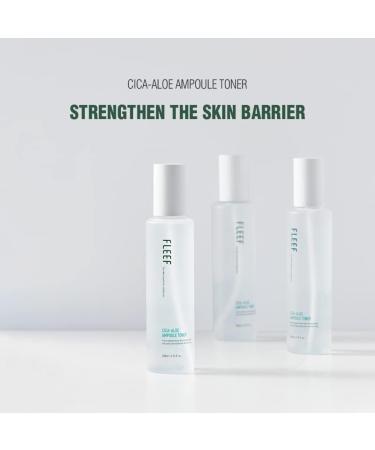 FLEEF CICA-Aloe Ampoule Toner | Hydrating Korean Skin Care for Men | Soothing Centella Toner with Aloe & 5 Hyaluronic Acids | 6.76 Fl. Oz - Buy Online on GoSupps.com