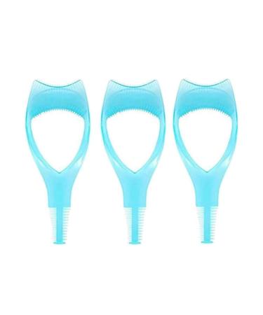 ecaqlin Eyelashes Tools Mascara Shield Applicator Eyelash Tool Upper Lower Eye Lash Mascara Guard Applicator Blue