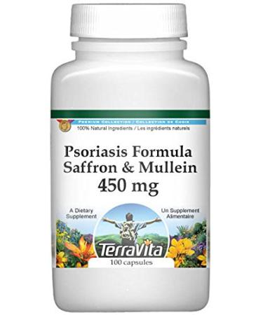 Psoriasis Formula - Saffron and Mullein - 450 mg (100 Capsules ZIN: 513981)