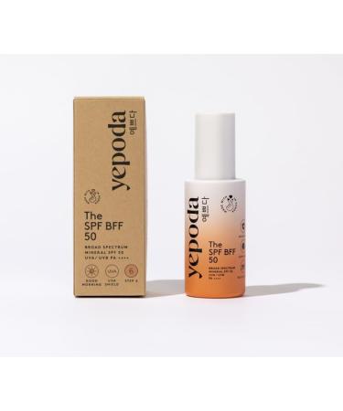 Yepoda Tinted Sunscreen - The SPF BFF Day Cream with Sun Protection Factor (SPF 50) Mineral Zinc Sunscreen with Moisturizing Aloe Vera and Hyaluronic Acid (50 ml) - Buy Online on GoSupps.com