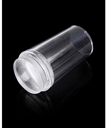 Clear Nail Art Jelly Stamper Plate Scrapers Set - 1 Stamper and Silicone Heads - Buy Online on GoSupps.com