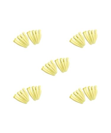 5 set Silicone Eyelash Perming Curler Perm Rods Eyelash Lift Pads for Eyes Makeup 5 set Yellow