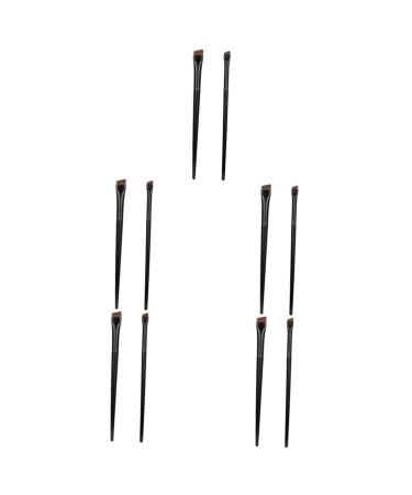 FRCOLOR 15 Sets Eyeliner Brush Makeup Brush Eyebrow Newborn Wool Blanket Angled Brow Brush Ear Piercing Kit Eye Liner Wands Eye Makeup Tool Wood Miss Multifunction Travel Bottle