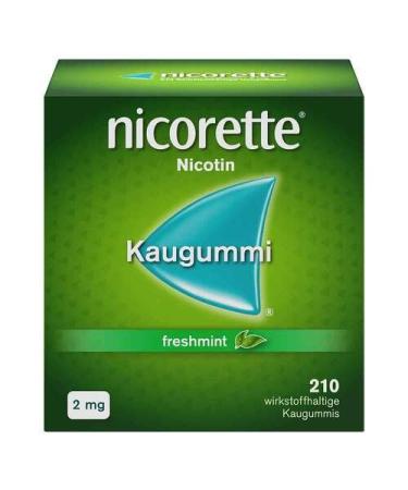 NICORETTE 2 mg freshmint chewing gum 210 pieces