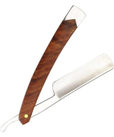 Magiclulu 3ST Straight Hairdresser Razor & Manscaped Trimmer for Men | Stainless Steel Inoxlm Razor Blade & Metal Spatula for Precision Grooming - Buy Online on GoSupps.com