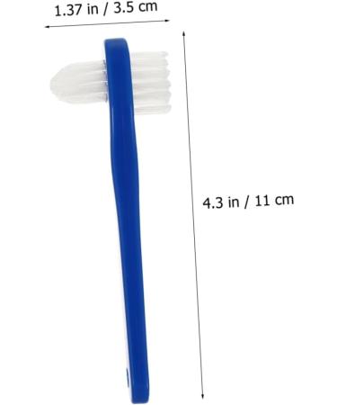 Mobestech Double-Headed Prosthetic Toothbrush Set - 4 T-Shape Denture Brushes for Effective Cleaning of Incorrect Teeth - Buy Online on GoSupps.com