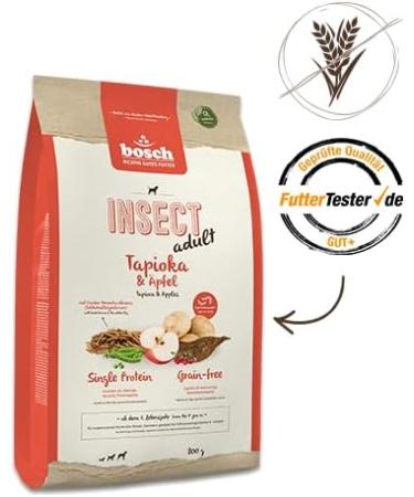 bosch Animal Nutrition HPC Insect Adult Tapioca and Apples Dry food for adult dogs of all breeds 1 x 2.5 kg - Buy Online on GoSupps.com