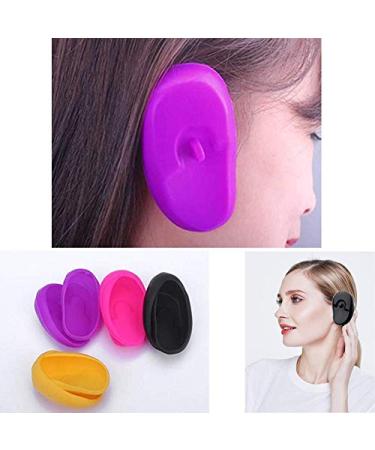 3 Pairs Waterproof Silicone Ear Covers - Hairdressing Dye Coloring Ear Protectors for Salon and Home Use - Buy Online on GoSupps.com