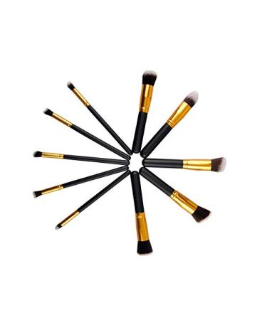 GLAMZA 10pcs Professional Makeup Brushes Set | Premium Synthetic Foundation & Concealer Brushes - Perfect for Flawless Application - Buy Online on GoSupps.com
