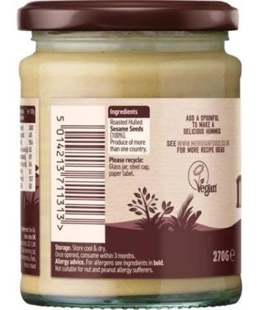  Meridian Meridian - Natural Light Tahini - 270g (Box of 6) - Buy Online on GoSupps.com