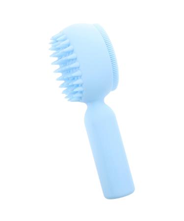 Angoily Silicone Face Brush Face Cleaner Brush Face Scrubber Exfoliator Silicone Scrubber Skincare Brush Exfoliating Brush Hand Scrubber Manual Cleansing Brush 3d Silica Gel