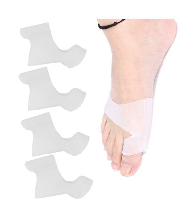 Hallux Valgus Corrector - 2 Pairs Elastic Breathable Toe Separator Cushion - Bunion Hallux Valgus Correction Tool (White) - Buy Online on GoSupps.com