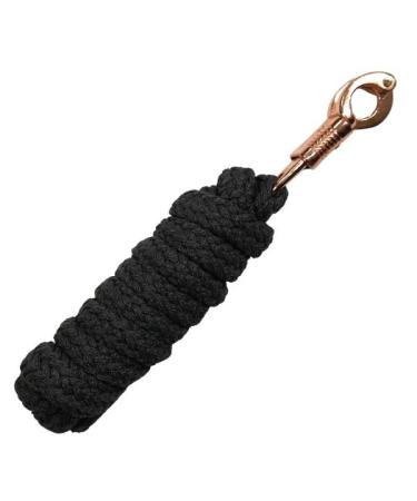Lead rope horse with panic hook rose gold - tie rope for horses ponies shetland pony - length 2m tie rope lead rope - grey
