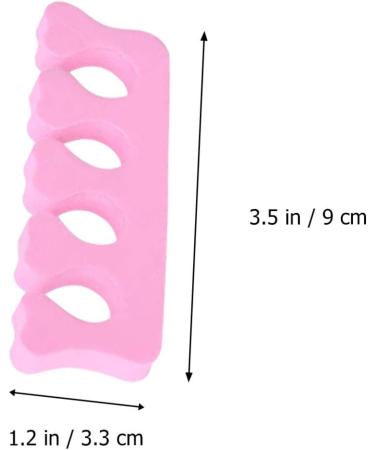 HEALLILY 100 Pairs Toe Separators Pedicure Disposable Sponge Toe Spacers Toenail Dividers Toe Stretchers for Nail Polish Application Random Color - Buy Online on GoSupps.com