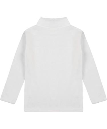 Hansber Kids Thermal Underwear Top - Long Sleeve Turtleneck Shirt in White - Size 5-6 - Buy Online on GoSupps.com