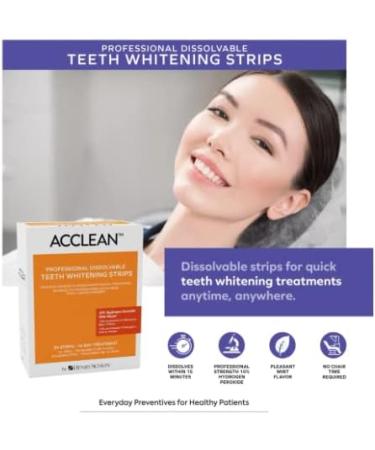 Acclean 10% Hydrogen Peroxide Whitening Strips - 56 Dissolvable Strips - Buy Online on GoSupps.com