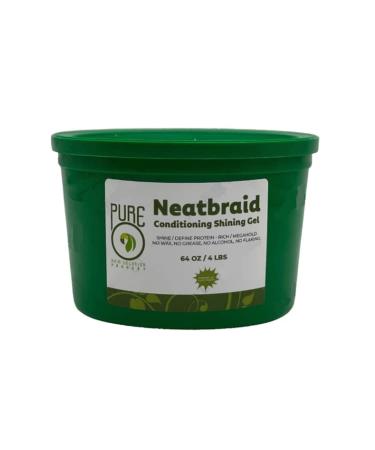 KAGA Pure O Natural Neatbraid Beauty Professional Conditioning Shining Gel 64oz / 4LB