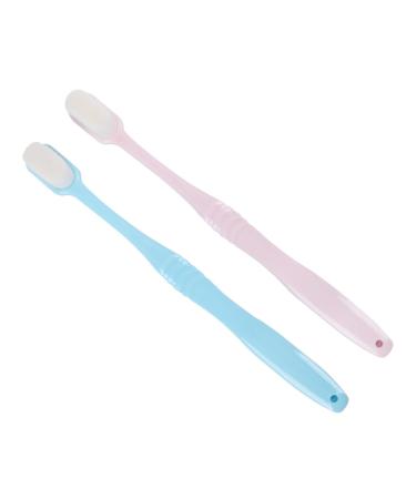 Minkissy 2st fur toothbrush toothbrush clean -friendly toothbrush tooth hygiene oral hygiene travel toothbrush toothbrushes design mouth cleaning toothbrushes travel