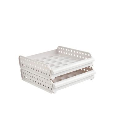 DOITOOL Box 30 Egg Container Stackable Egg Tray Deviled Egg Carrier Container Food Storage Box With Cover As Shown 33X26.5X14.3cm