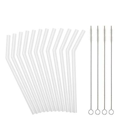  Reusable Silicone Straws for Toddlers & Kids - 12 pcs Flexible  Short Drink 6.7 Straws for 6-12 oz Yeti/Rtic/Ozark Tumblers & 4 Cleaning  Brushes - BPA free, Eco-friendly,no Rubber Tast 